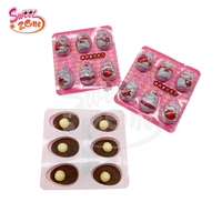 Vente en gros Halal OEM Chocolat en forme d'oeuf avec Biscuit bonbon