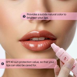 Baume à lèvres solaire à la crème glacée à la vanille personnalisée 15 ml, utilisation quotidienne pour les lèvres sèches et gercées - Product Image 6