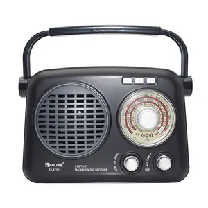 Hoge Kwaliteit Sound Speaker Standaard Klassieke Radio Voor Thuis Handheld Draagbare 3 Band Vintage Solar Radio Ontvanger Groothandel