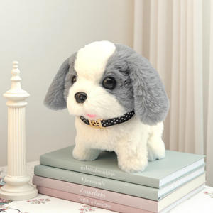 BELO TEMPO Jouet en peluche électrique créatif et amusant, chiot qui <span class=keywords><strong>aboie</strong></span>, cadeau d'anniversaire pour enfants, peluche super douce et mignonne pour le plaisir - Product Image 3