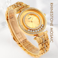 Montre pour femmes Mouvement japonais Relojes 3 ATM Résistante à l'eau Montres à quartz pour femmes Skmei 1740
