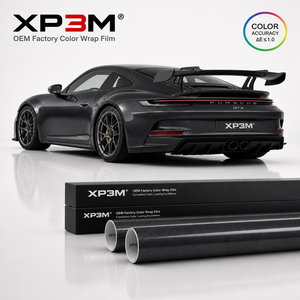 ฟิล์มหุ้มรถยนต์ XP3M สีเทาถ่าน OEM เงา TPU ความหนา 7.5 มิล ซ่อมแซมตัวเองได้ ป้องกันรอยขีดข่วน ป้องกันสีเหลือง ช่องระบายอากาศ - Product Image 2