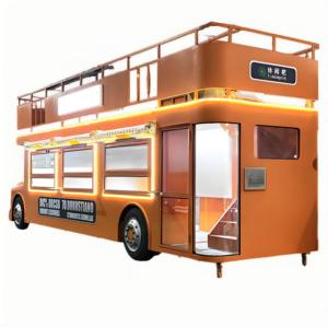 <span class=keywords><strong>รถ</strong></span>บรรทุกอาหารจานด่วนอลูมิเนียมสองชั้นรถบัสขนาดใหญ่สำหรับเสิร์ฟอาหารแบบดั้งเดิมสำหรับ<span class=keywords><strong>ขาย</strong></span>ฮอทด็อกในประเทศตะวันตก - Product Image 5