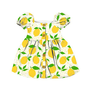 Vestido de Verano Blanco con Estampado de Margaritas de Yiwu Yiyuan para Bebés y Niñas Pequeñas, Vestido Camisero con Botones, Vestidos Infantiles de Boutique - Product Image 3