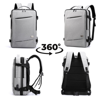 Sac à dos de mode pour affaires et loisirs, grande capacité, extensible, pour voyage et école, sac à fermeture éclair pour homme, style boutique