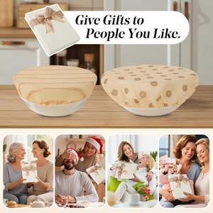 Fundas para Pan de Levadura Natural de Cera de Abeja de Diseño Personalizado de 10/12 Pulgadas, Fundas Elásticas Orgánicas Reutilizables para Fermentación de Pan de Levadura Natural - Product Image 5