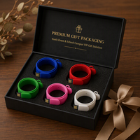 Nouveau bracelet USB 2.0 en silicone personnalisé avec logo, clé USB promotionnelle, 8 Go-128 Go