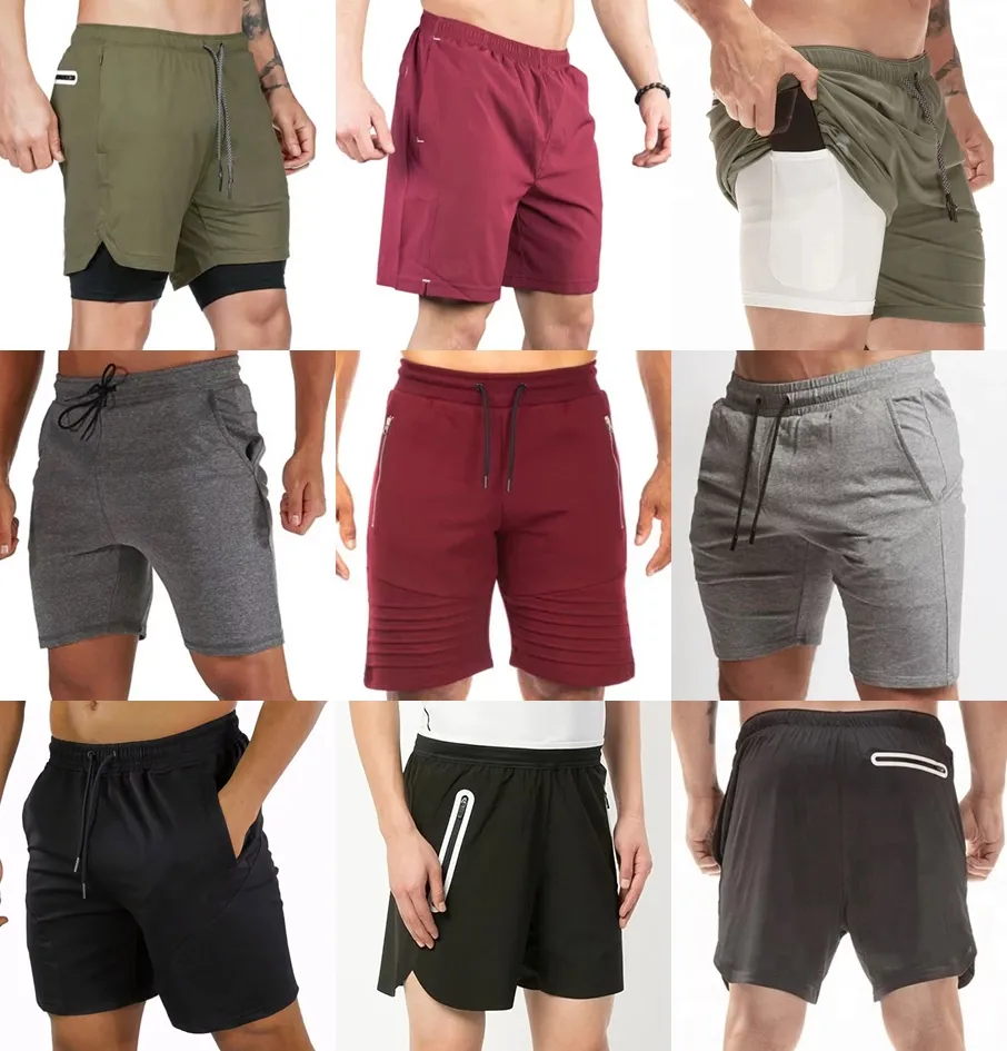 OEM Mens Gym Shorts Wholesale Double Men Workout Shorts Top Sale Men Sports Shorts With Pockets