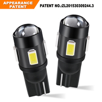 Lámpara pequeña de alto brillo JiaChi, resaltador blanco frío, rojo, azul, amarillo, ámbar con lente, luces de proyector Led T10, luz de estacionamiento W5w 5w5