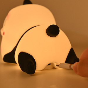 PM <span class=keywords><strong>Factory</strong></span>, luz de noche táctil LED recargable de alta calidad, luz de Panda de dibujos animados, luz de noche portátil para niños - Product Image 4