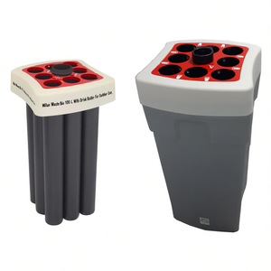 Cestino per Rifiuti Milan 100 L con Portabevande per Uso Esterno - Product Image 2