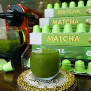 Capsules de café matcha vanille à prix abordable pour machine à café, dosettes de thé en aluminium pour entreprises, dosettes de poudre de matcha pur - Product Image 6