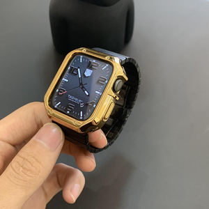 Cinturino per orologio con collegamento a bracciale di lusso e protezione morbida con custodia per orologio per <span class=keywords><strong>apple</strong></span> <span class=keywords><strong>watch</strong></span> - Product Image 4