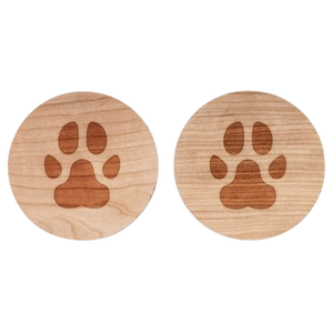 Posavasos de madera de acacia, posavasos de madera con diseño grabado de alta compra, posavasos de café de madera de nogal de Material puro - Product Image 3