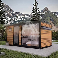 Cabane préfabriquée avec salles de bain, maison conteneur mobile et transportable