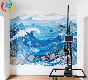 אור חדש משקל קיר מכונת דפוס uv uv 3d דיו חדר במשרד 5D עיצוב קיר אנכי מדפסת הזרקת דיו - Product Image 1