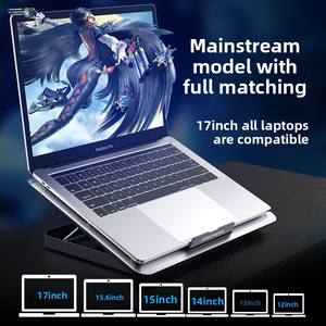 แท่นวางแล็ปท็อปที่ A18หลักแท่นระบายความร้อนอะลูมิเนียมอัลลอยที่เงียบมากพร้อมพัดลม - Product Image 4