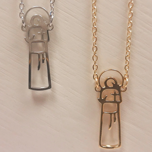 Delicata Collana di <span class=keywords><strong>San</strong></span> Francesco d'Assisi, Ciondolo Cattolico in Acciaio Inossidabile Impermeabile, Gioielli - Product Image 1