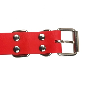 コーティングされたウェビングネックストラップドッグカラーPVCプラスチックカスタマイズされた防水パーソナライズされた標準ソリッドドッグトレーニングEカラープラスチック - Product Image 3