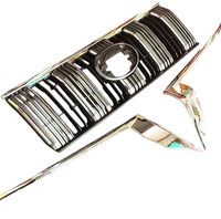 Grille de radiateur avant chromée élégante pour Toyota Land Cruiser Prado 150 LC150 2018 2019 2020, pièces et accessoires automobiles ABS SUV