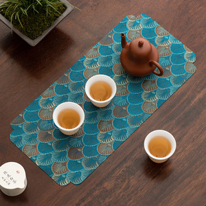 Double-Sided Retro Brocade Tea Mat 34.6x16.7 Cm Waterproof Cotton Linen Chinese Style <b>Table</b> <b>Runner</b> - Product Image 3