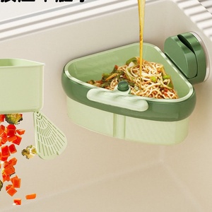 Nfs Bồn Rửa Nhà Bếp tách nhựa cốc hút ép tam giác lọc nước giỏ cho thoát nước trà lá dư lượng lọc - Product Image 3