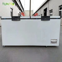 Congélateur Solaire Coffre Profond 698L/1280L Fonctionnant sur Batterie Compresseur DC 24V Intégré pour Usage Domestique Stockage de Poisson