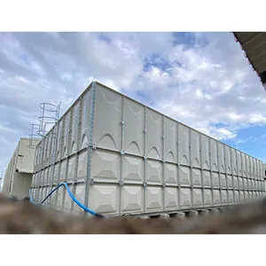 Réservoirs de stockage d'eau en plastique renforcé de fibre de verre Réservoir d'eau FRP GRP de 10000 litres avec indicateur de niveau