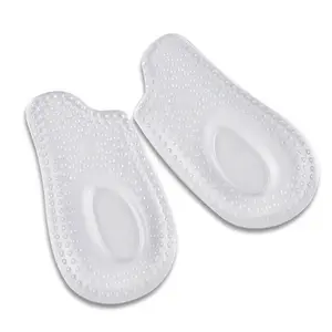 Concave particle rear cushion not heel sports shock absorbing cushion heel cushion insoles half-size insoles massage shock absor