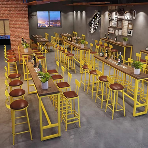 Conjunto de Mesa <span class=keywords><strong>y</strong></span> <span class=keywords><strong>Taburetes</strong></span> de Bar Industriales de Alta Calidad, Duraderos <span class=keywords><strong>y</strong></span> Elegantes, Ideales <span class=keywords><strong>para</strong></span> Bares <span class=keywords><strong>y</strong></span> Restaurantes Europeos <span class=keywords><strong>y</strong></span> Americanos - Product Image 2