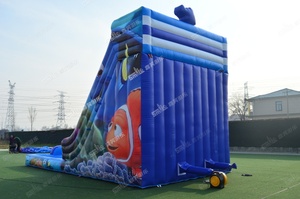Top Nemo Gonflables Piscine D'eau Toboggan Vente Gonflable D'été Toboggans Lagunes Dessin Animé Amusement Parcs Aquatiques - Product Image 5