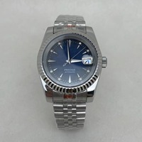 Orologio da uomo Mod da 39 mm con ghiera a forma di cane, compatibile con movimento NH35, MOQ 1