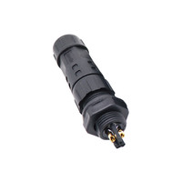 Connecteur de fil électrique monté sur panneau d'éclairage de barre de Led M12 4Pin connecteur DC en plastique mâle femelle connecteur de câble adaptateur 5A