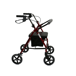 Junneng JN612LH Aluminum <strong>Frame</strong> Assisted <strong>Walking</strong> Wheelchair Adult Disability Walker <strong>With</strong> <strong>Seat</strong> Labor Saving Rollator <strong>with</strong> Basket - Product Image 4