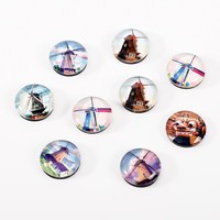 Aimants décoratifs personnalisés en verre transparent élégant et durable, impression numérique pour la décoration de comptoirs de café, tableaux d'affichage promotionnels