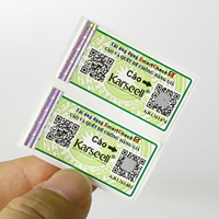 Stiker Hologram Keamanan Laser Kustom dengan Kode QR yang Dapat Dihapus dan Nomor Seri, Label Hologram 3D