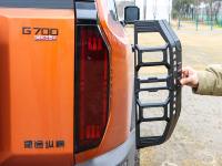Kit de protection extérieur pour feux arrière style Mecha, noir mat et brillant, compatible JETOUR G700