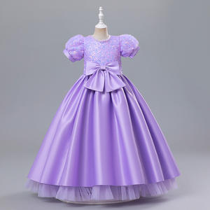 <span class=keywords><strong>Vestido</strong></span> de <span class=keywords><strong>princesa</strong></span> formal para niñas de <span class=keywords><strong>Amazon</strong></span> para actuaciones de un año Festival de Navidad cuello redondo encaje hilo hinchado - Product Image 6