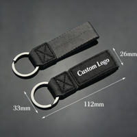 Porte-clés de voiture personnalisé populaire 2026, anneau métallique, porte-clés de luxe en cuir PU, impression de logo personnalisé, design de porte-clés