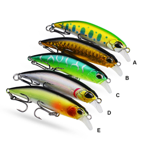 5cm/3.8g 7cm/8G 5 màu sắc nhân tạo cứng câu cá thu hút chìm Minnow mồi Minnow mồi cho nước ngọt và nước mặn - Product Image 2