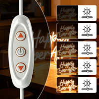 Enseigne néon LED avec panneau acrylique, lumière néon USB, enseigne murale néon pour réception de mariage, fête prénuptiale, chambre à coucher, café, décoration murale