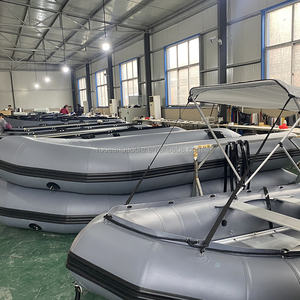 قارب إنقاذ متين قابل للنفخ من الألومنيوم 8 أشخاص مع محرك خارجي - Product Image 6