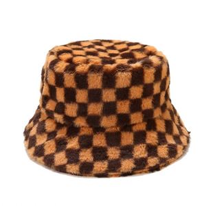Buy High Quality Faux Fur Winter Warm <b>Women</b> Furry <b>Bucket</b> Girls Fashion Designer <b>Hat</b> 2025 - Product Image 1