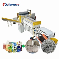 Équipement de recyclage des emballages laminés, séparateur de papier et de plastique pour boîtes en carton