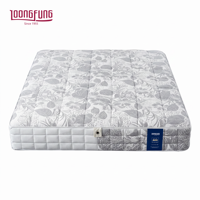 Matelas hybride personnalisé enroulable LOONGFUNG, vente en gros d'usine, avec latex et ressorts ensachés, matériaux écologiques certifiés
