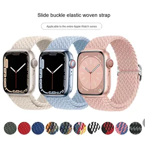 สายรัดข้อมือไนลอนสำหรับ iWatch <span class=keywords><strong>Series</strong></span> SE 7 5 6 <span class=keywords><strong>8</strong></span> 9 ULTRA 2สำหรับ <span class=keywords><strong>Apple</strong></span> <span class=keywords><strong>Watch</strong></span> 40มม. 45มม. 41มม. 44มม. 46มม. - Product Image 3