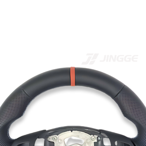 Volant en cuir perforé à fond plat adapté aux <span class=keywords><strong>BMW</strong></span> M E90 E91 E92 E93 E70 E71 E72 E89 E86 E84 E85 E93 E87 E88 <span class=keywords><strong>328i</strong></span> - Product Image 5