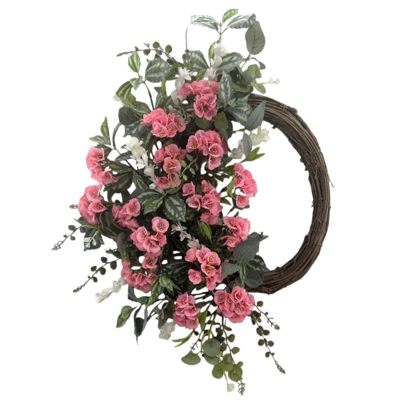 70cm Easter Floral Wreath Plastic Eco