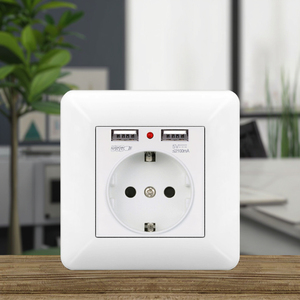 Arc Trắng Đức ổ cắm tiêu chuẩn Bảng điều chỉnh 16A 250V IP20 chuyển đổi tường nhà - Product Image 1