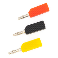 Conector Banana de Alta Corriente sin Soldadura de Cobre Sólido de 4 mm con Enchufe de 4 mm en la Parte Trasera
